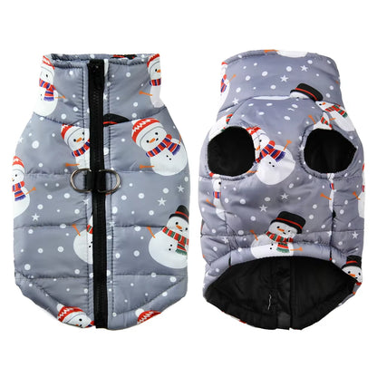 Christmas Pet Costume for Small Medium Dogs New Year Party Dog Coat with D-Ring Deer Print Pets Outfits Bulldog Yorkshire Jacket